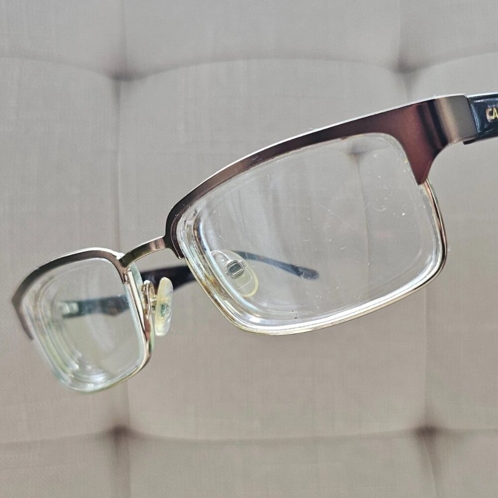 Carrera youth Eyeglasses Frame Brown/Gold Tone CA7605 Eye Wear Glasses